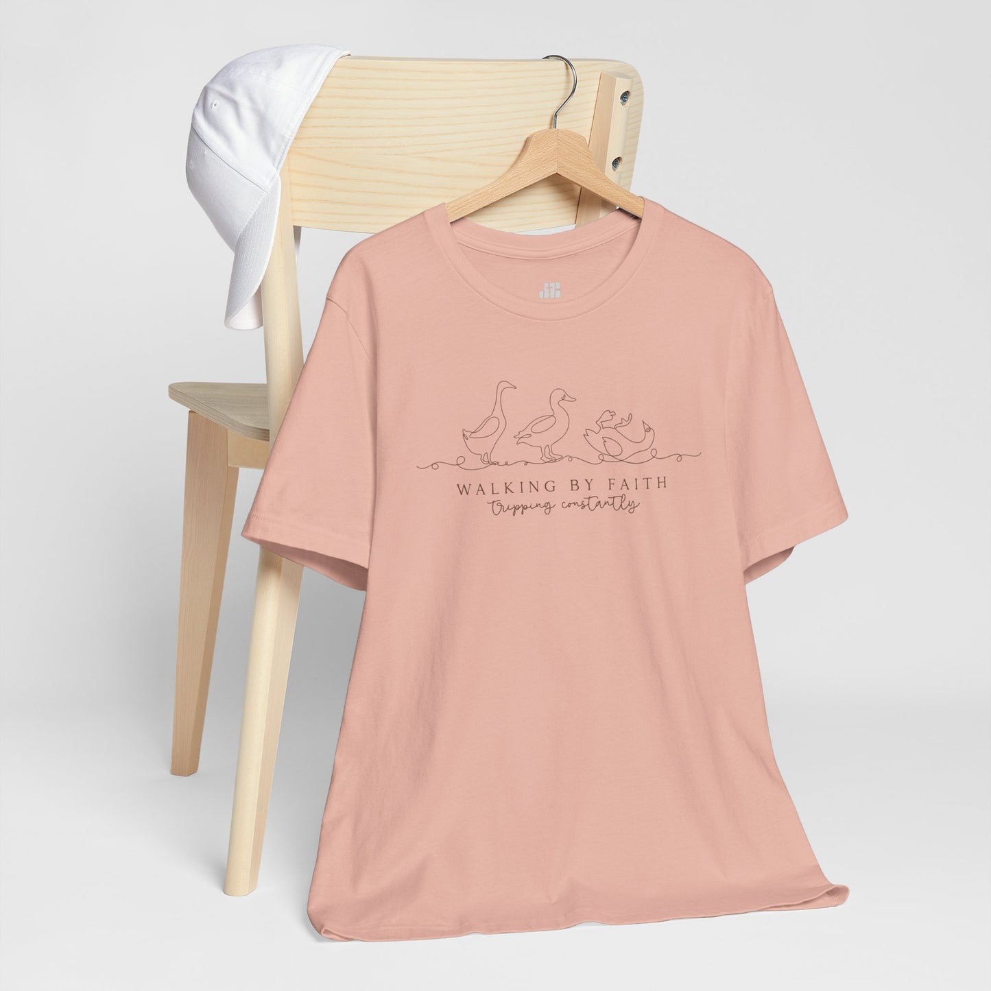 Walking By Faith Tripping Constantly Soft Cotton Tee