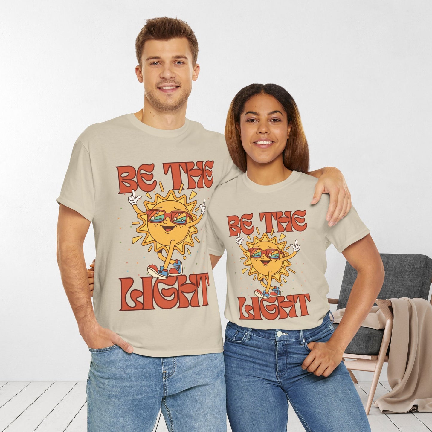Be The Light Heavy Cotton Tee