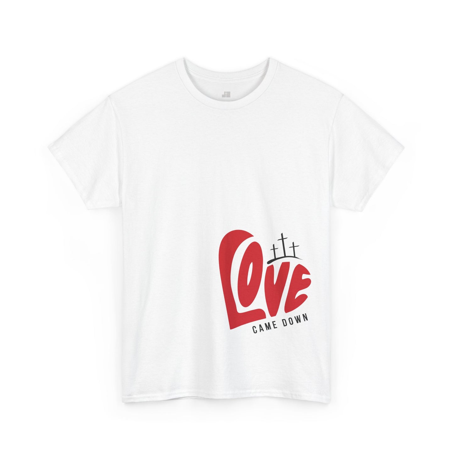 Love Came Down Heavy Cotton Tee - Luke 2:11