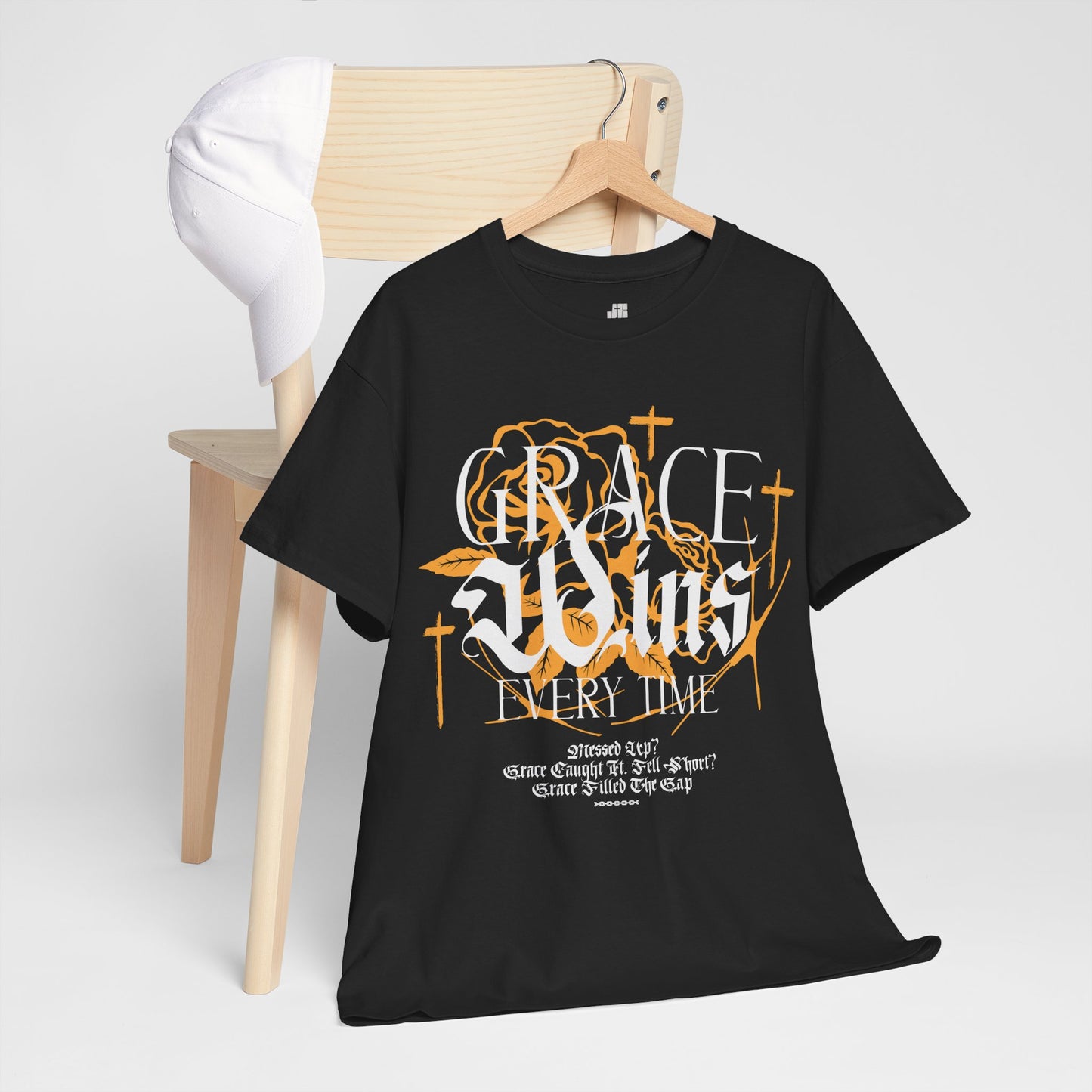 Grace Wins Every Time Heavy Cotton Tee