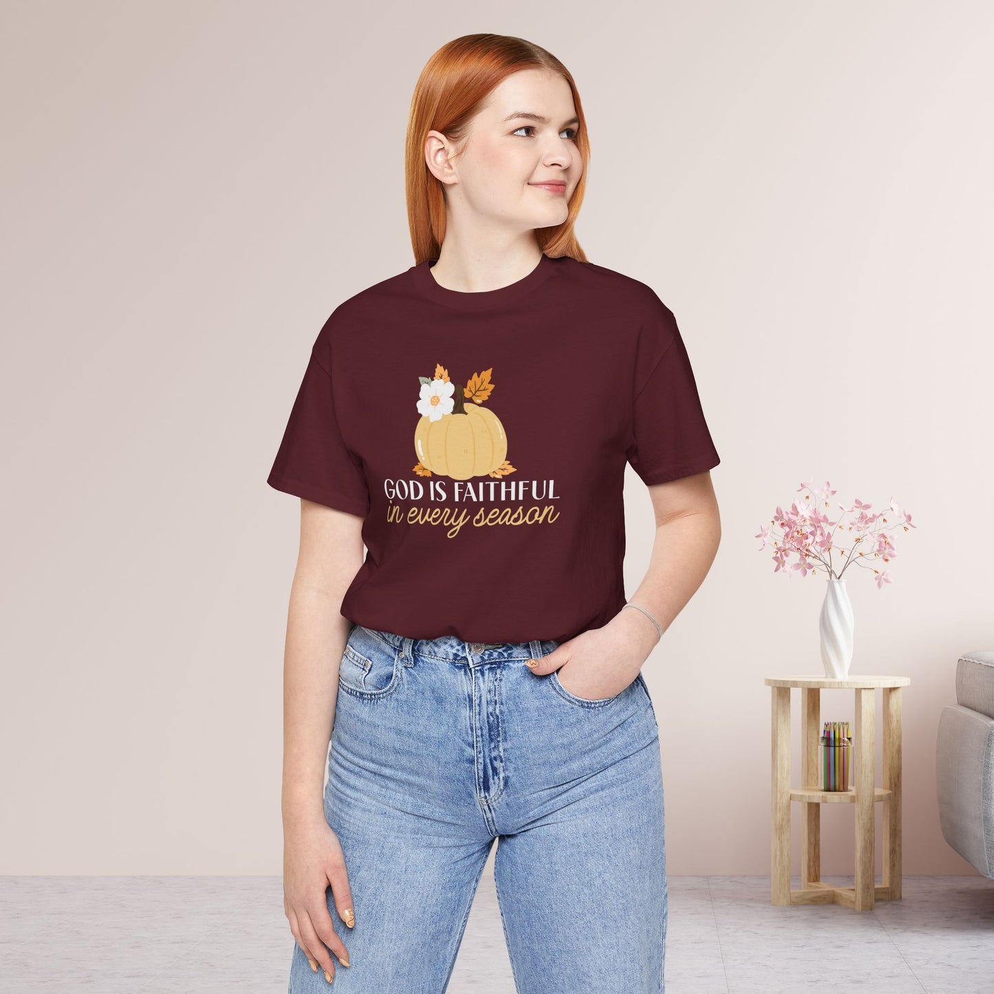 God is Faithful in Every Season Soft Cotton Tee