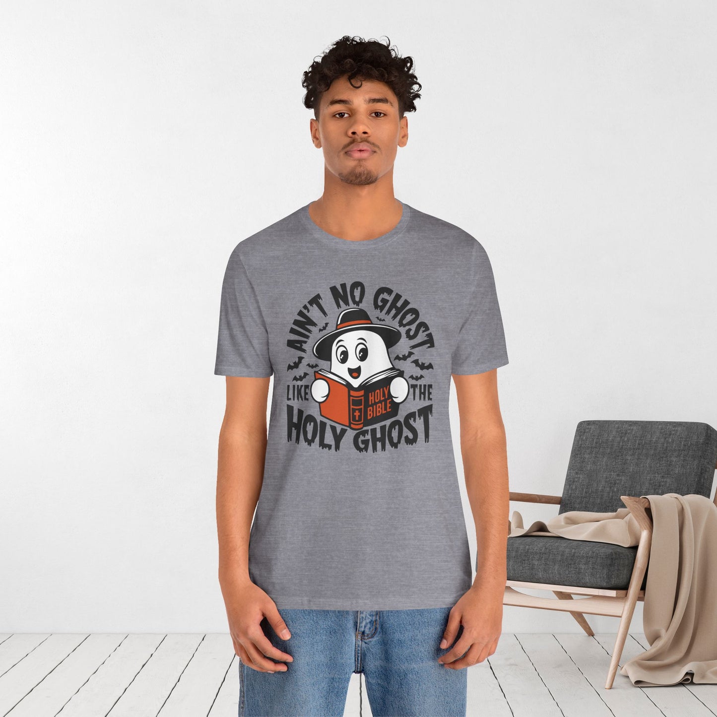 Ain't No Ghost Like The Holy Ghost Soft Cotton Tee - Christian Shirt