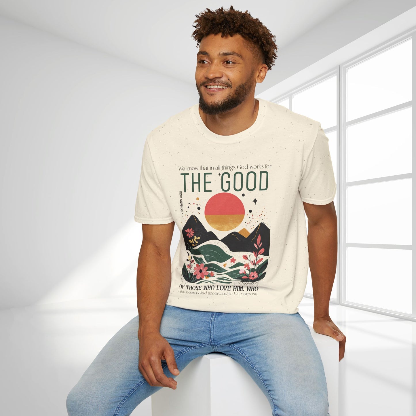 All Things for Good Romans 8:28 Softstyle T-shirt