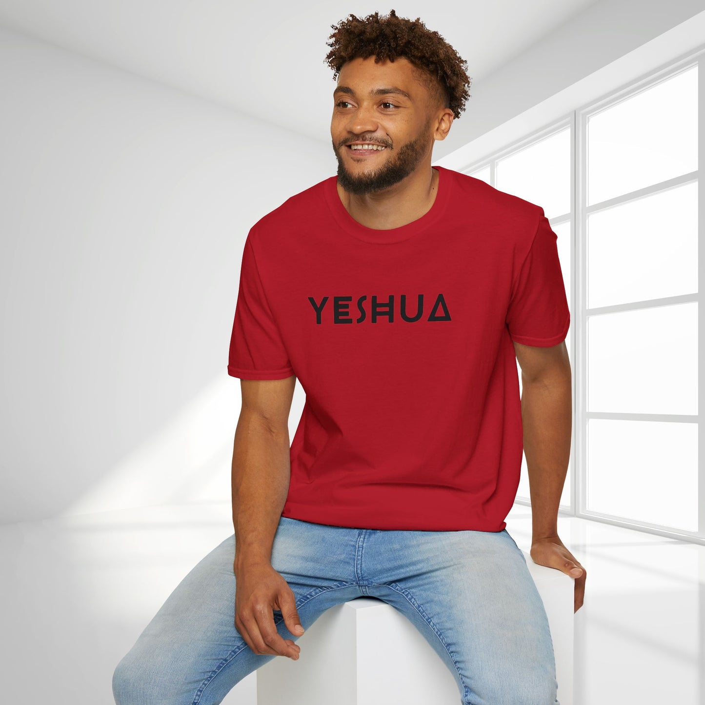 Unisex YESHUA Softstyle T-shirt - Minimalist Christian Shirt