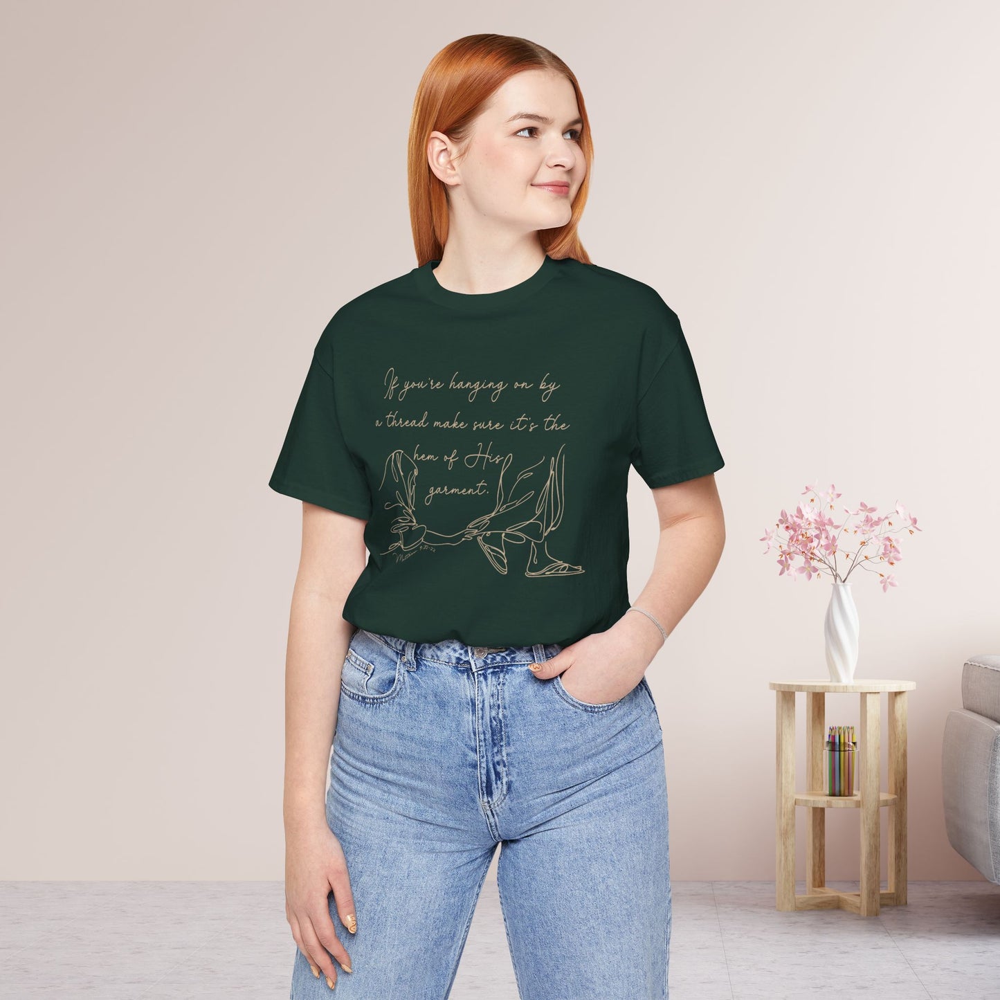 If You’re Hanging On By a Thread... Soft Cotton Tee