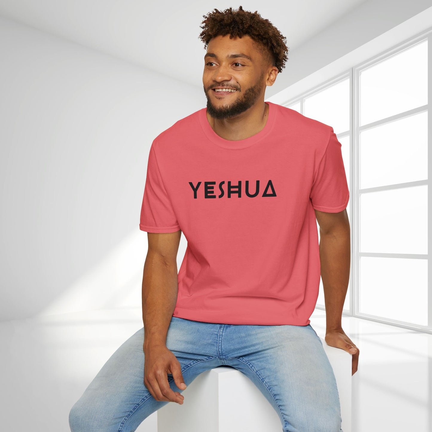 Unisex YESHUA Softstyle T-shirt - Minimalist Christian Shirt
