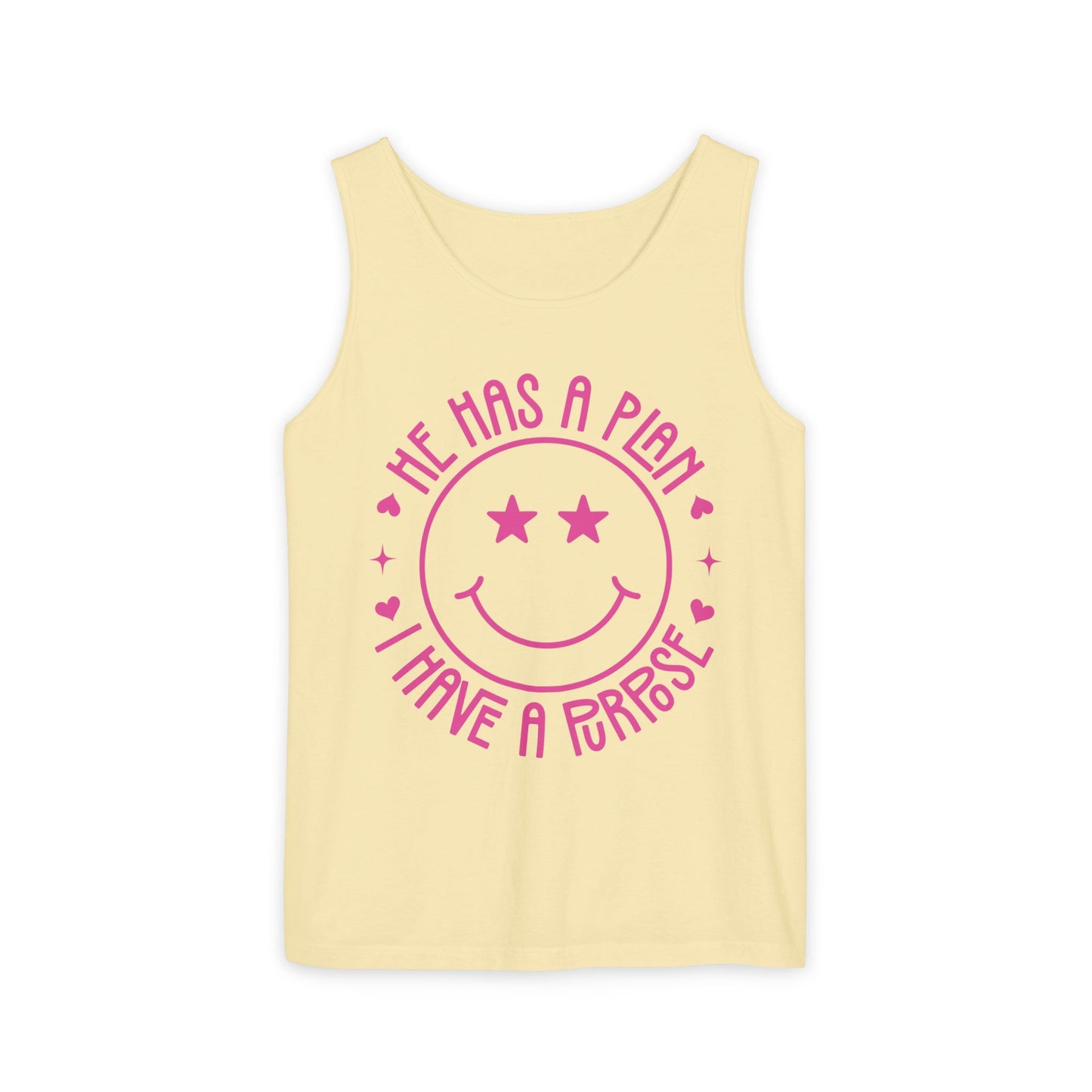 He Has a Plan I Have a Purpose Comfort Colors Garment-Dyed Tank Top