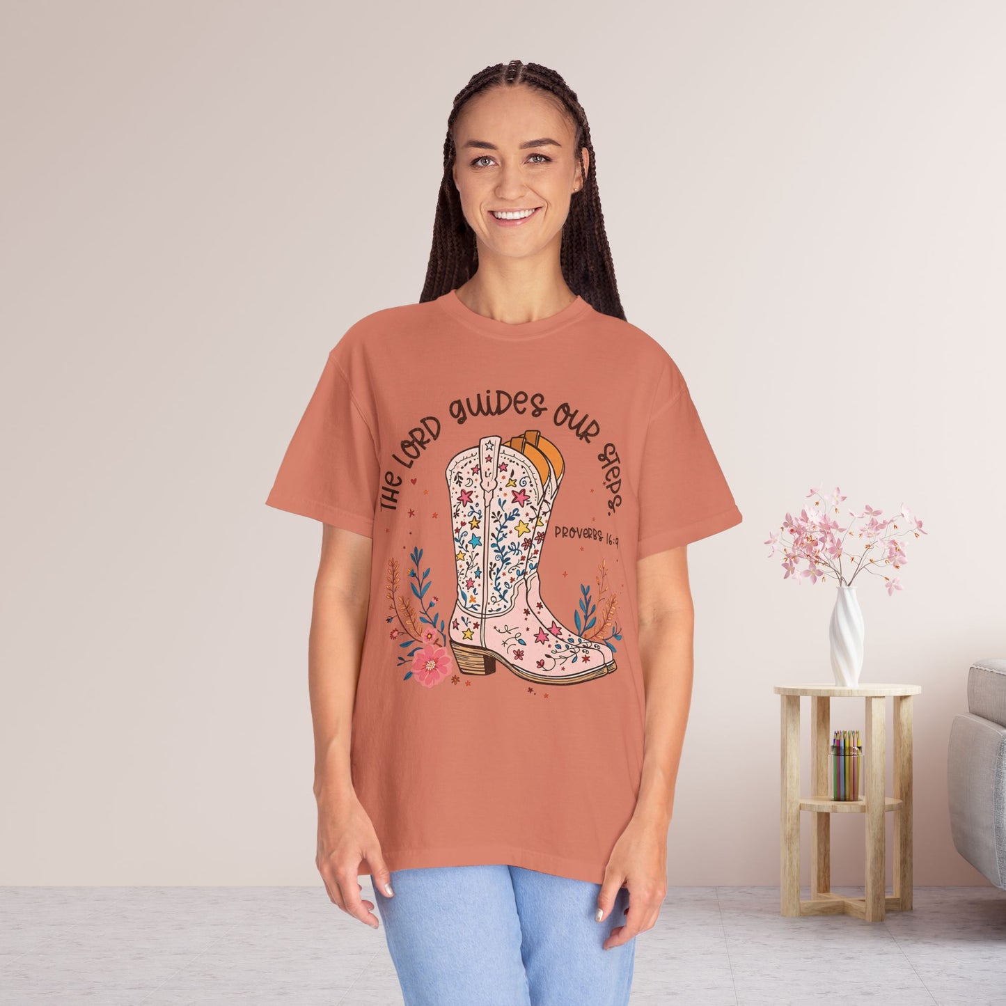The Lord Guides Our Steps Comfort Colors Shirt