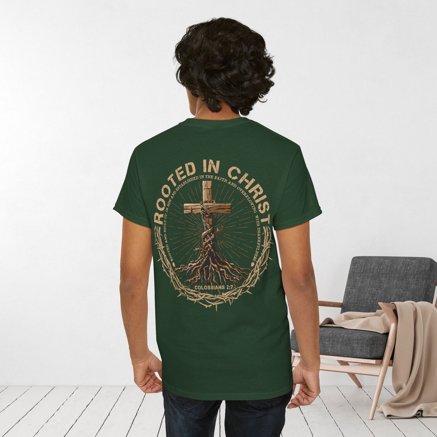 Rooted in Christ Heavy Cotton Tee