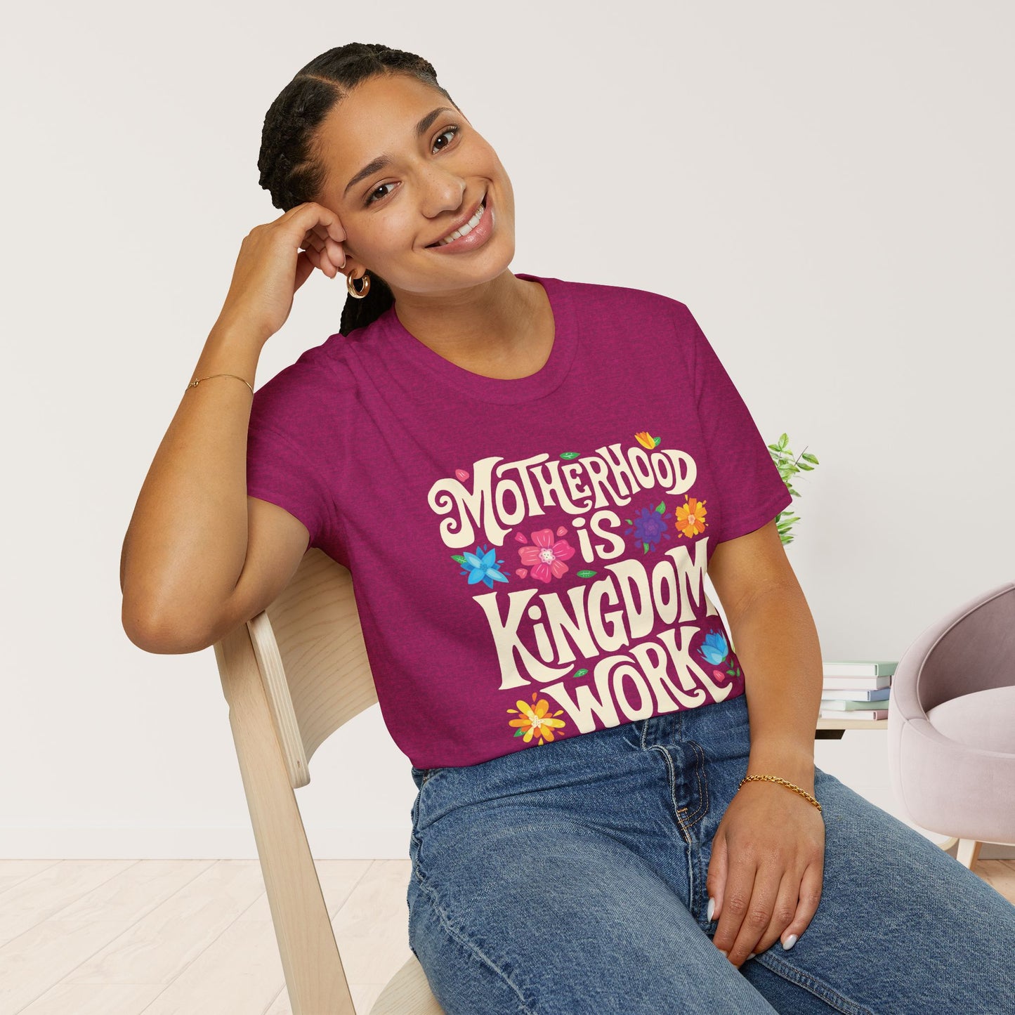 Motherhood is Kingdom Work Softstyle T-shirt