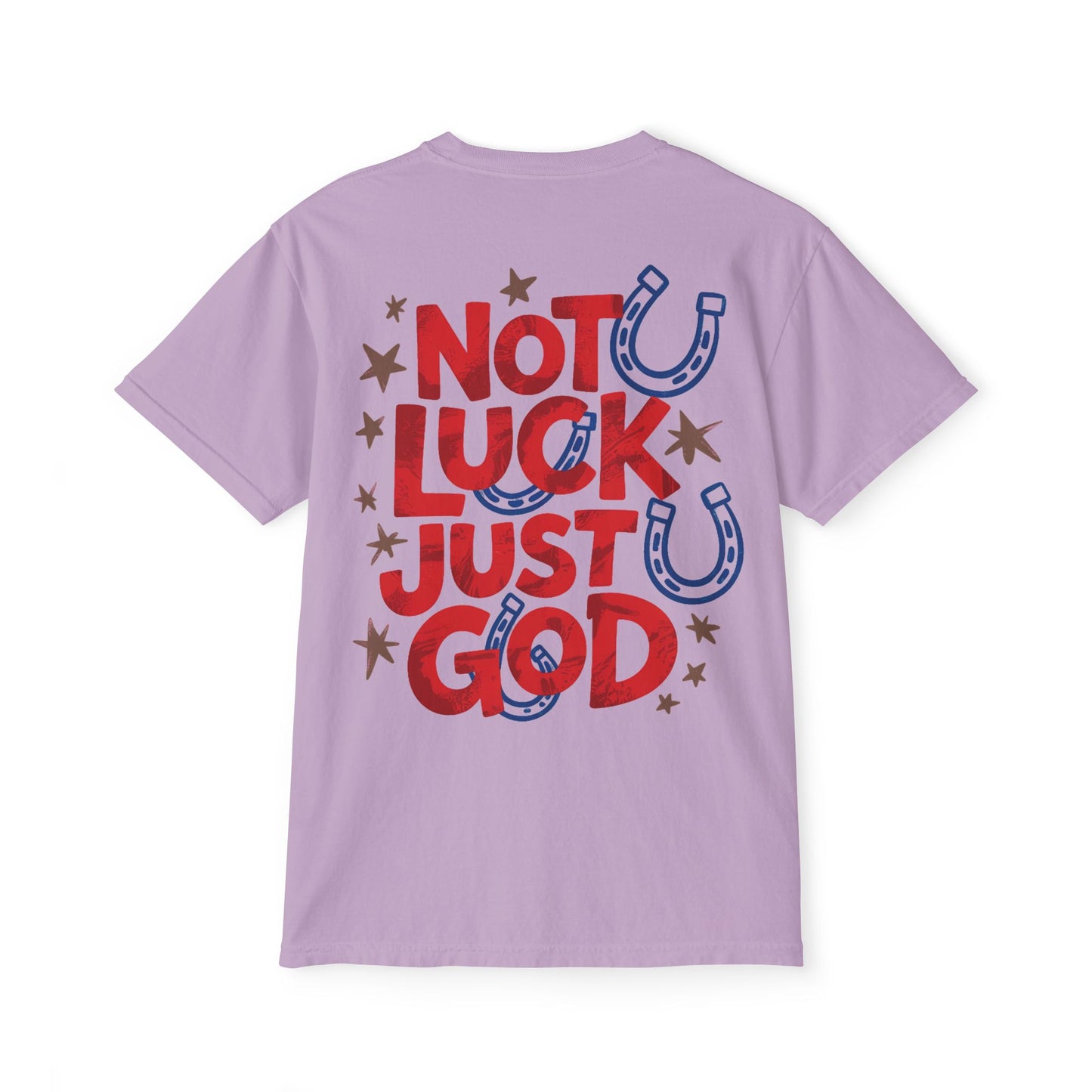 Not Luck Just God Comfort Colors Pocket T-Shirt