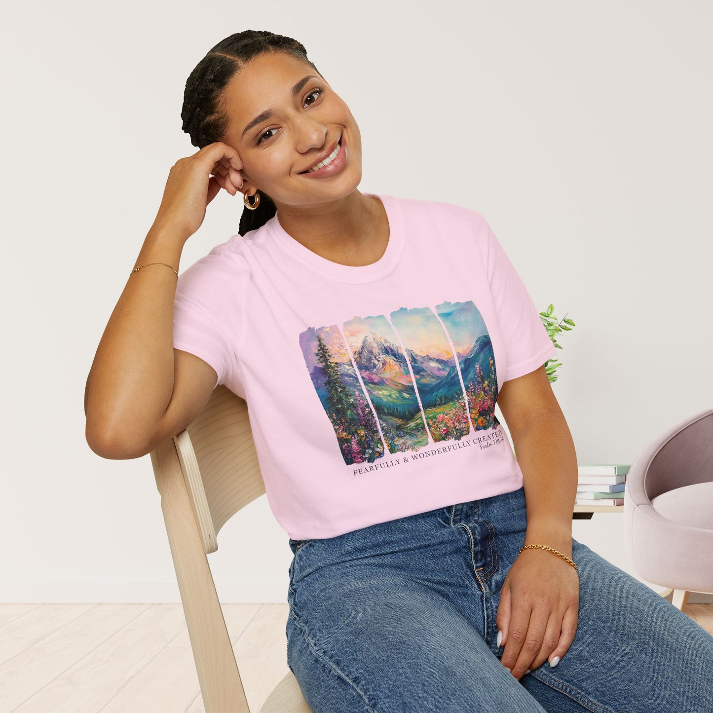 Fearfully and Wonderfully Created Softstyle T-shirt - Psalm 139:14