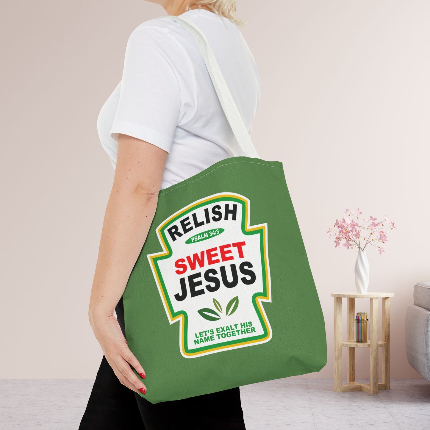 Relish Sweet Jesus Tote Bag - 16"