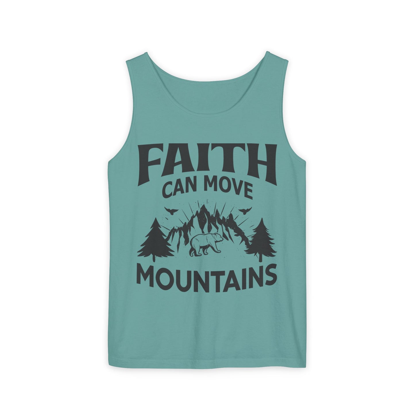 Faith Can Move Mountains Comfort Colors Garment-Dyed Tank Top