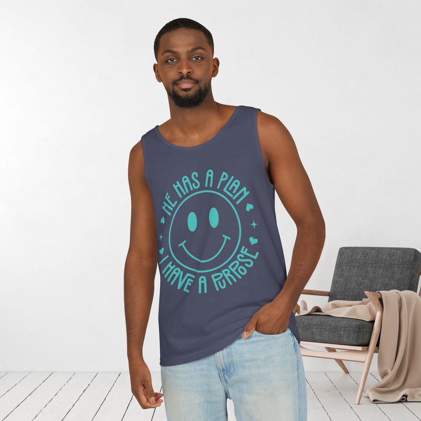 He Has a Plan I Have a Purpose Comfort Colors Garment-Dyed Tank Top