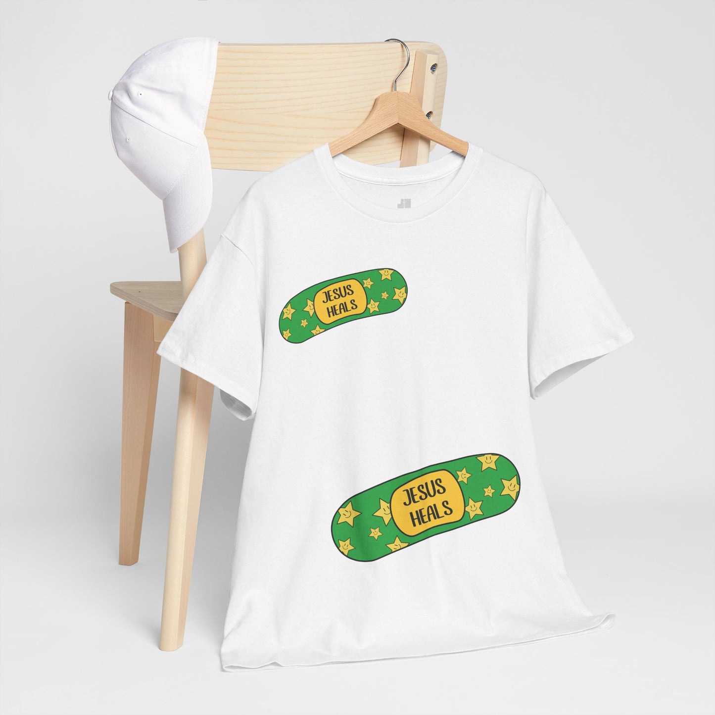 Jesus Heals Heavy Cotton Tee