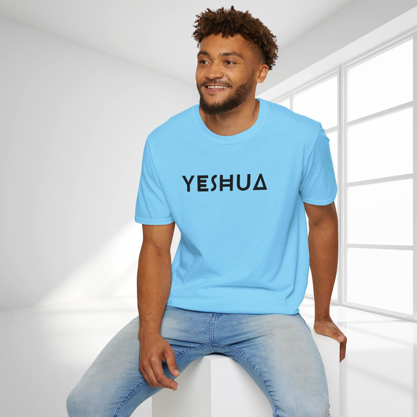 Unisex YESHUA Softstyle T-shirt - Minimalist Christian Shirt