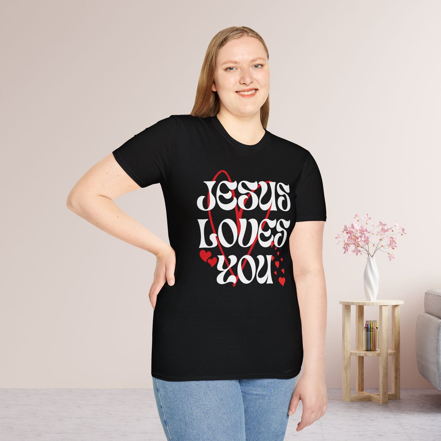 Unisex Jesus Loves You Softstyle T-shirt