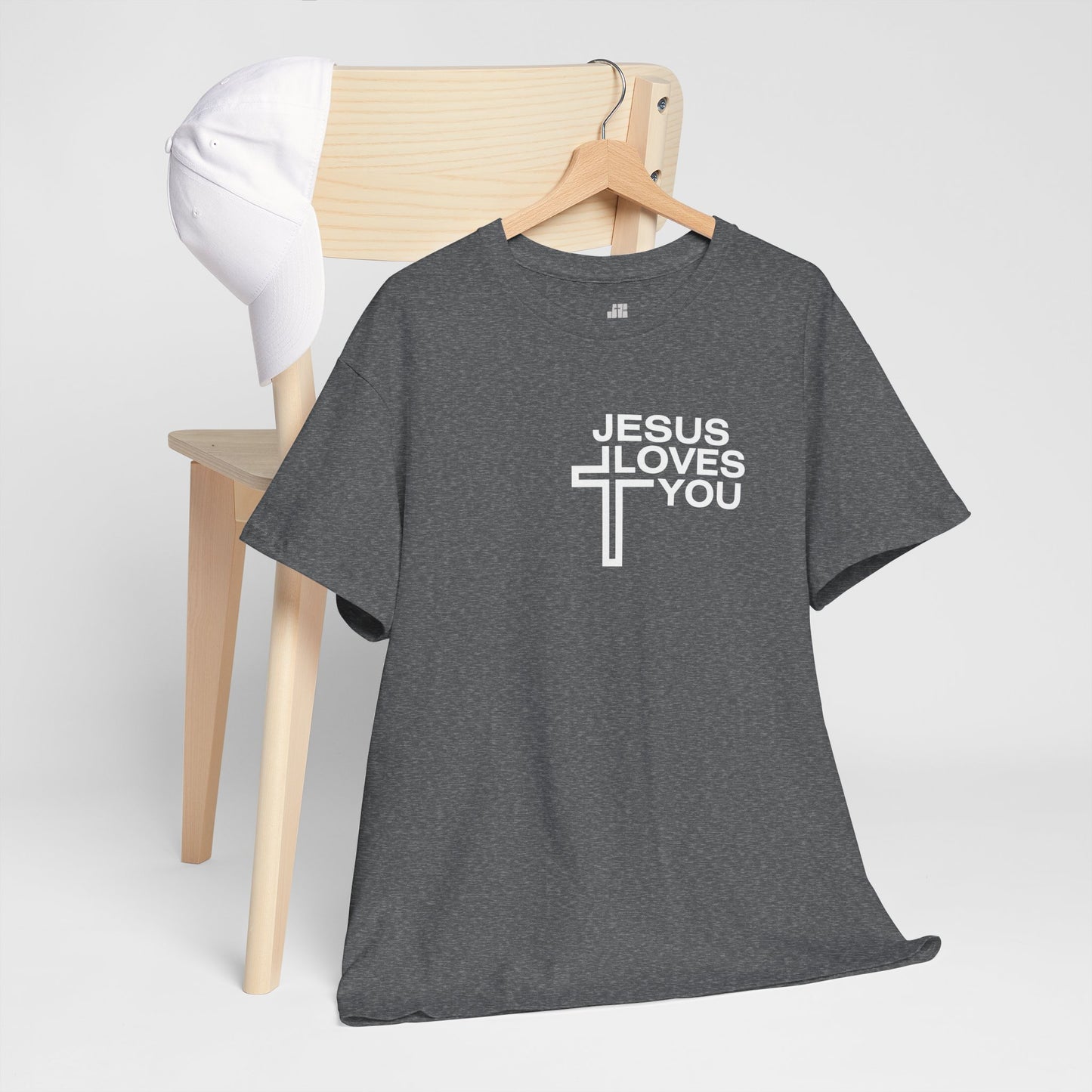 Jesus Loves You Heavy Cotton Tee