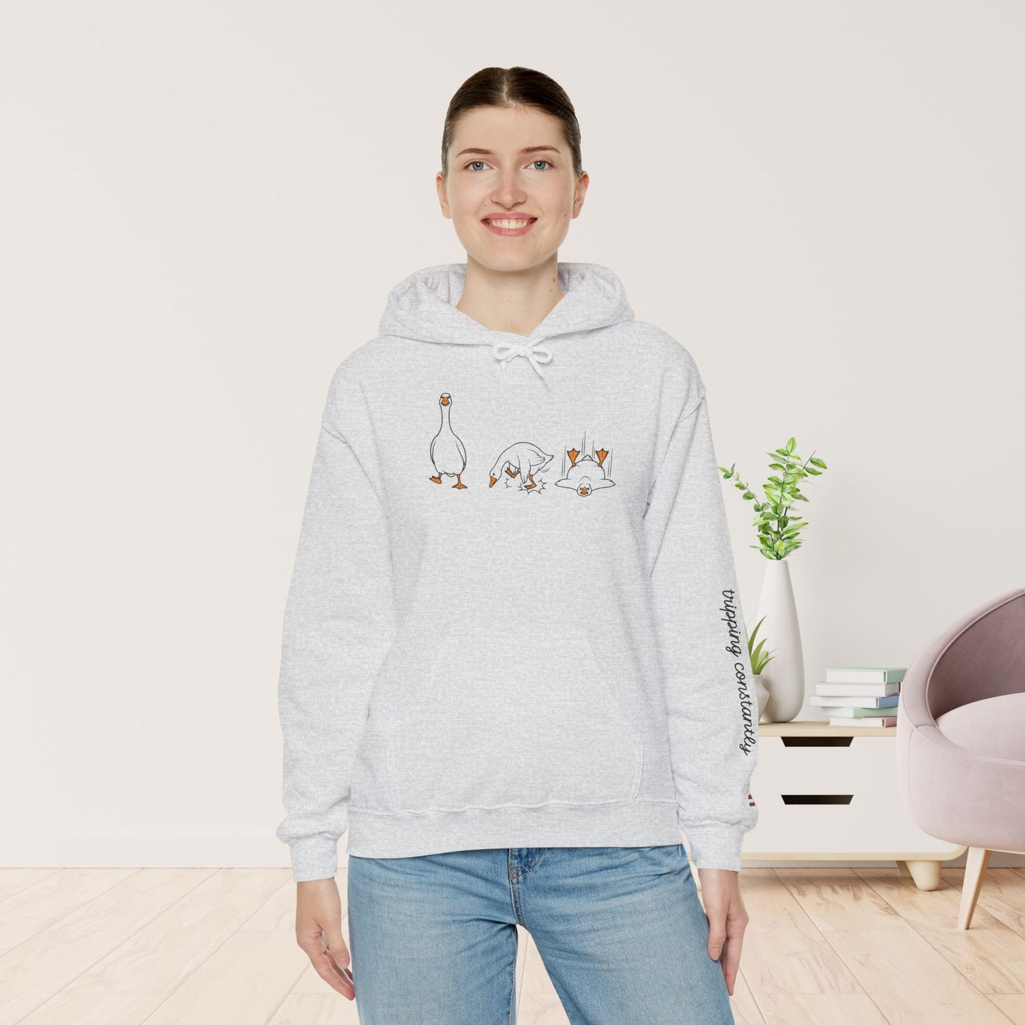 Walking By Faith Tripping Constantly Hoodie
