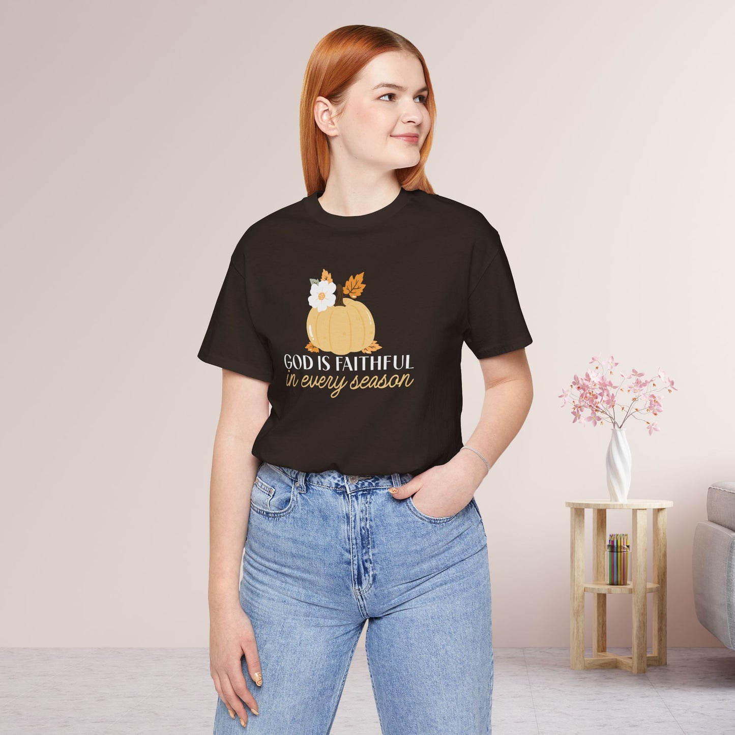 God is Faithful in Every Season Soft Cotton Tee