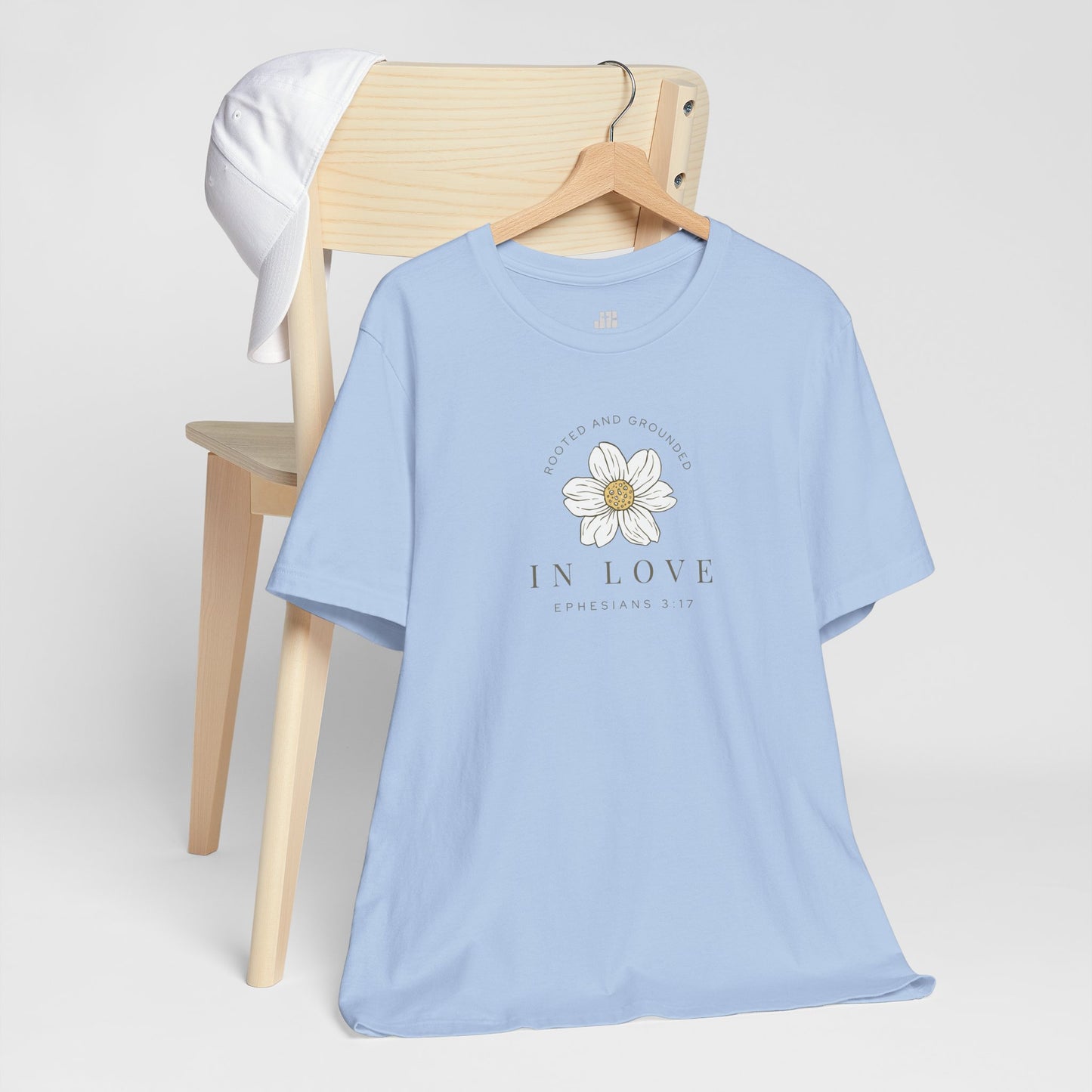 Rooted and Grounded in Love Soft Cotton Tee