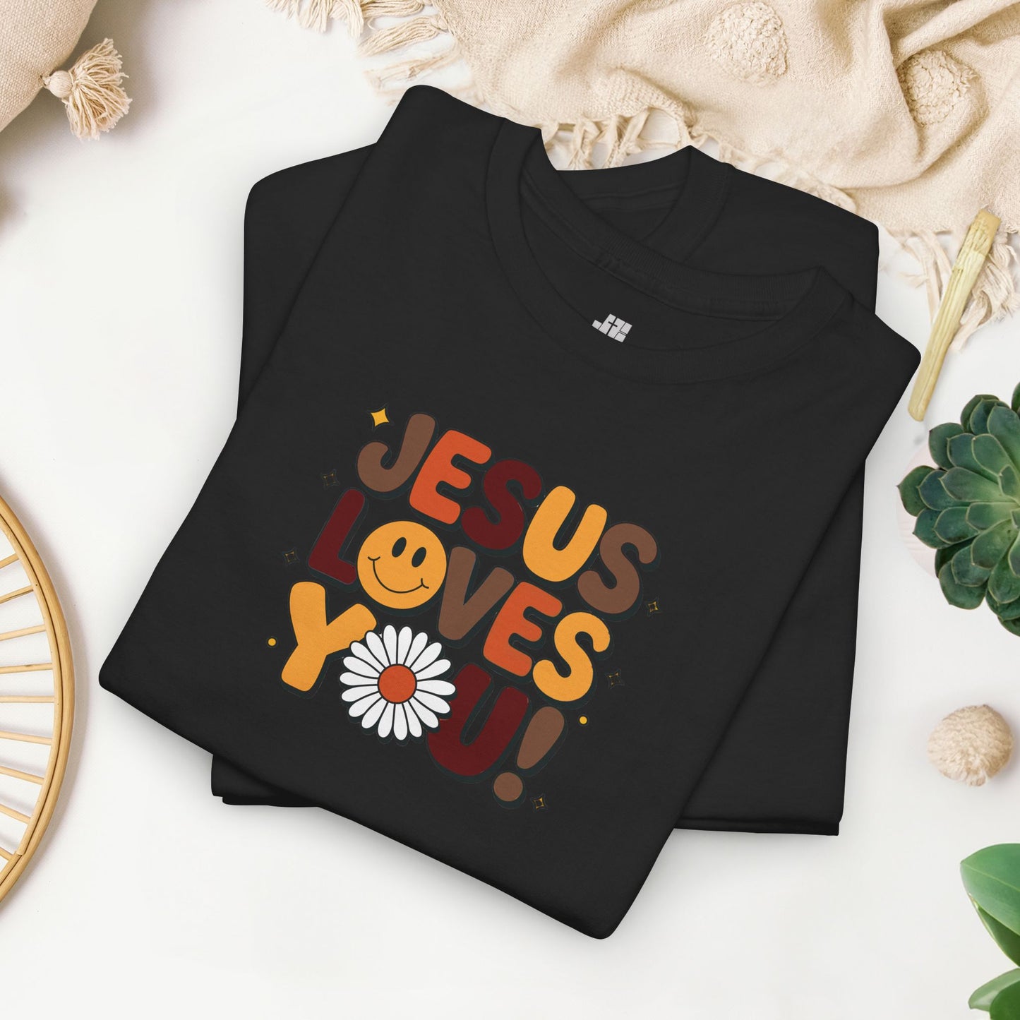 Jesus Loves You Heavy Cotton Tee