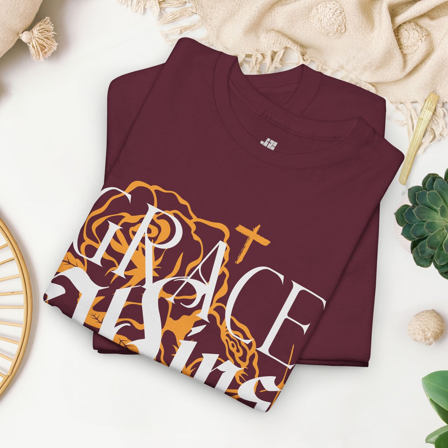 Grace Wins Every Time Heavy Cotton Tee