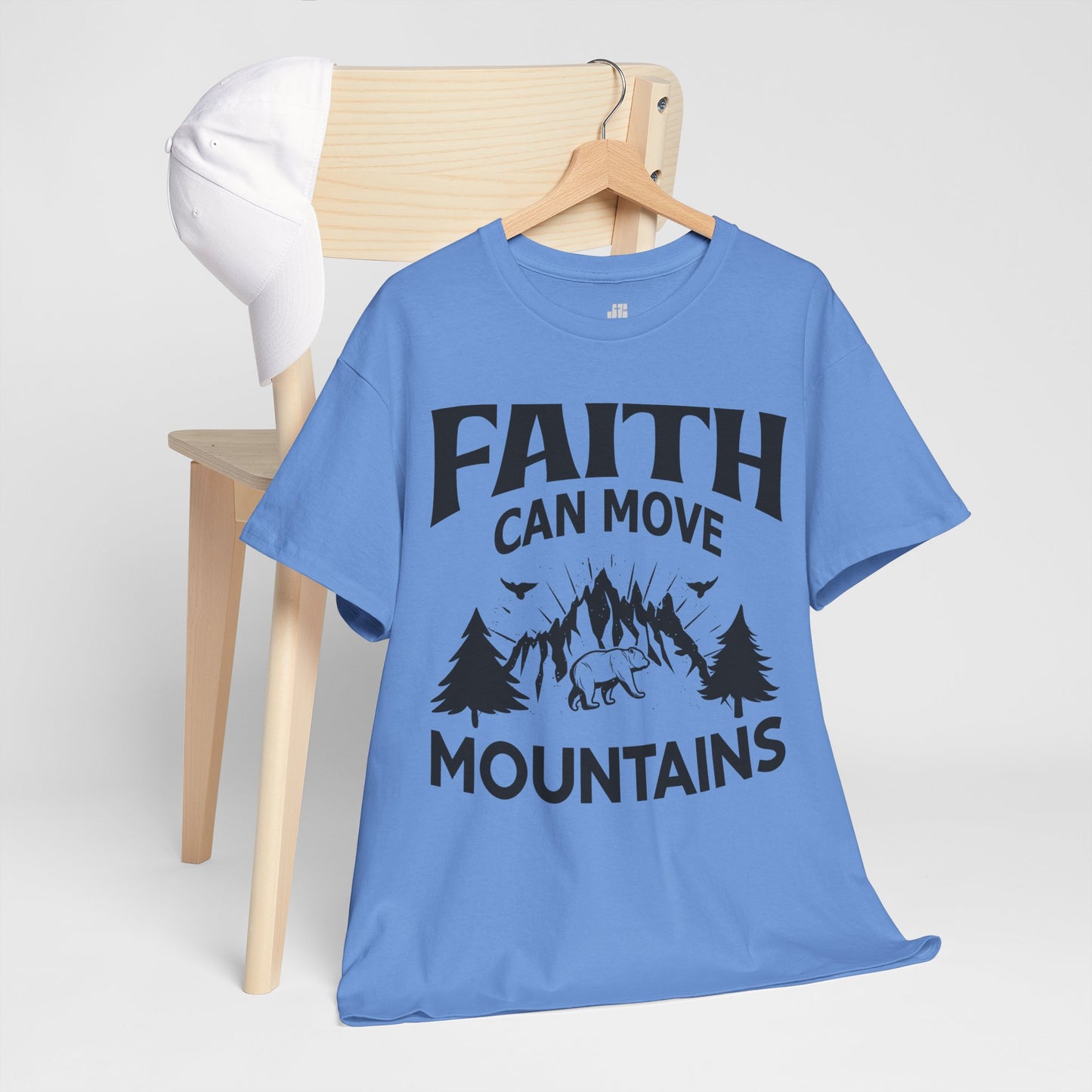 Faith Can Move Mountains Heavy Cotton Tee