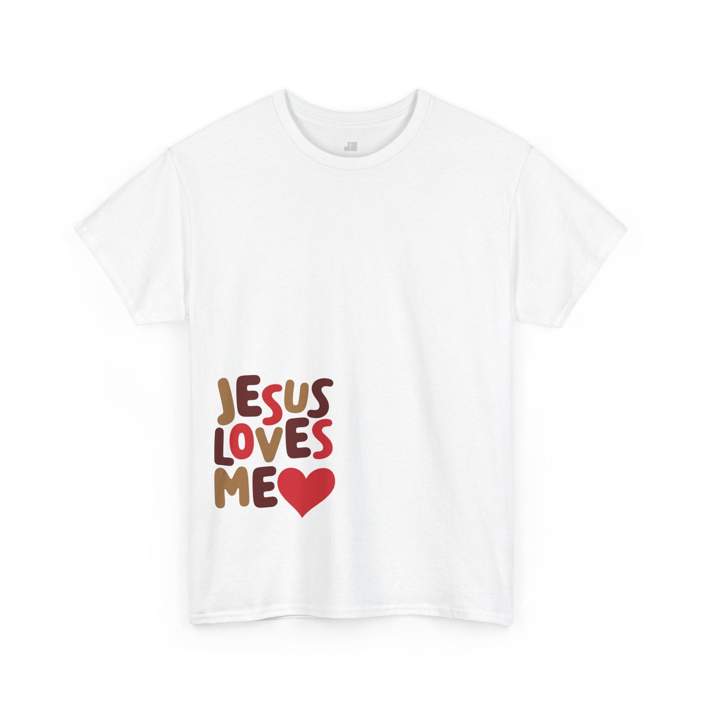 Jesus Loves Me Heavy Cotton Tee