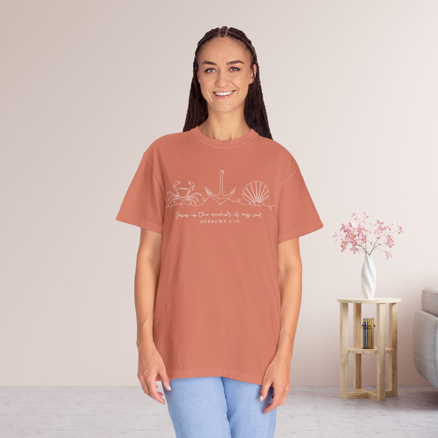 Jesus is The Anchor of My Soul Comfort Colors Shirt