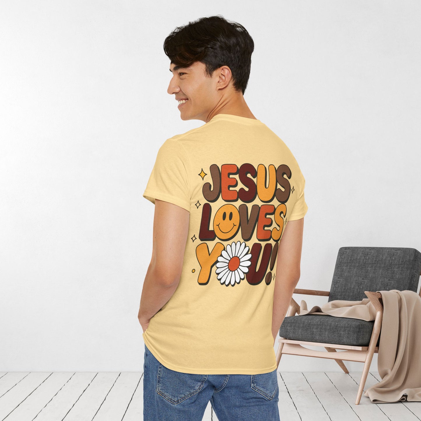 Jesus Loves You Heavy Cotton Tee