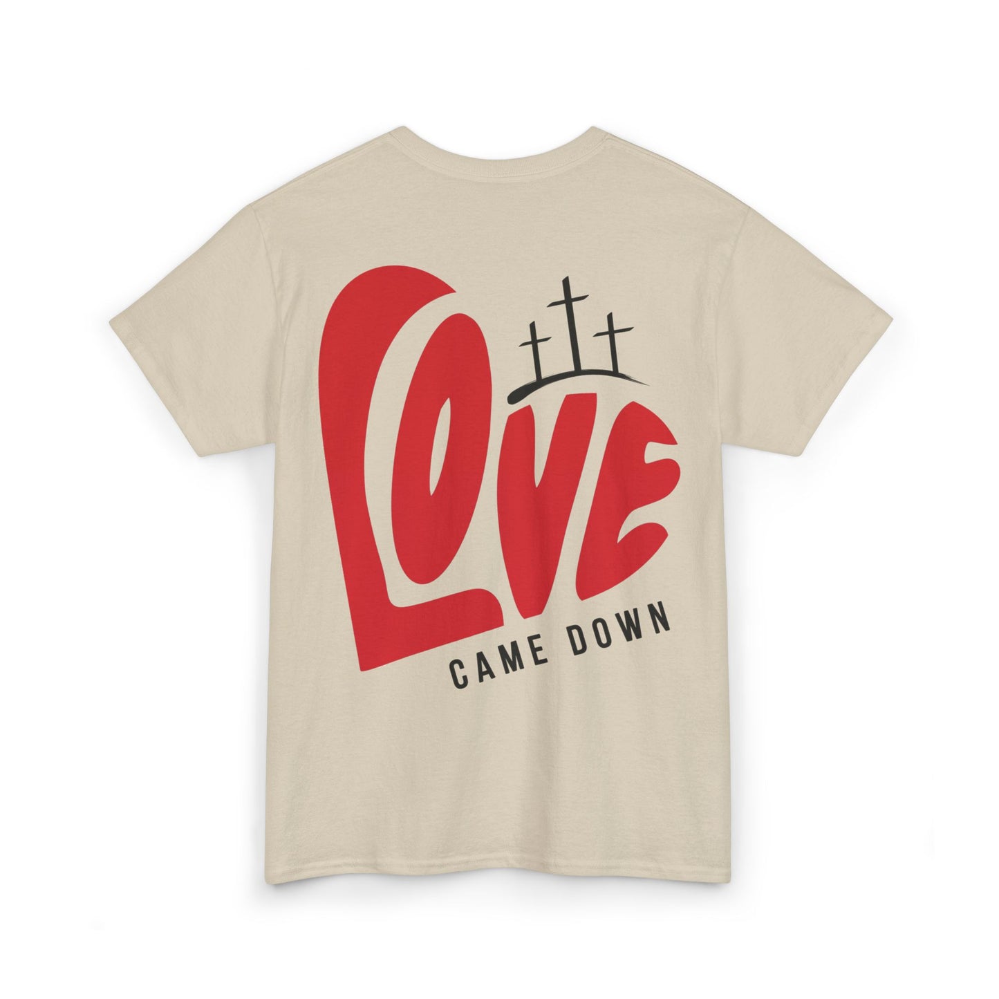 Love Came Down Heavy Cotton Tee - Luke 2:11