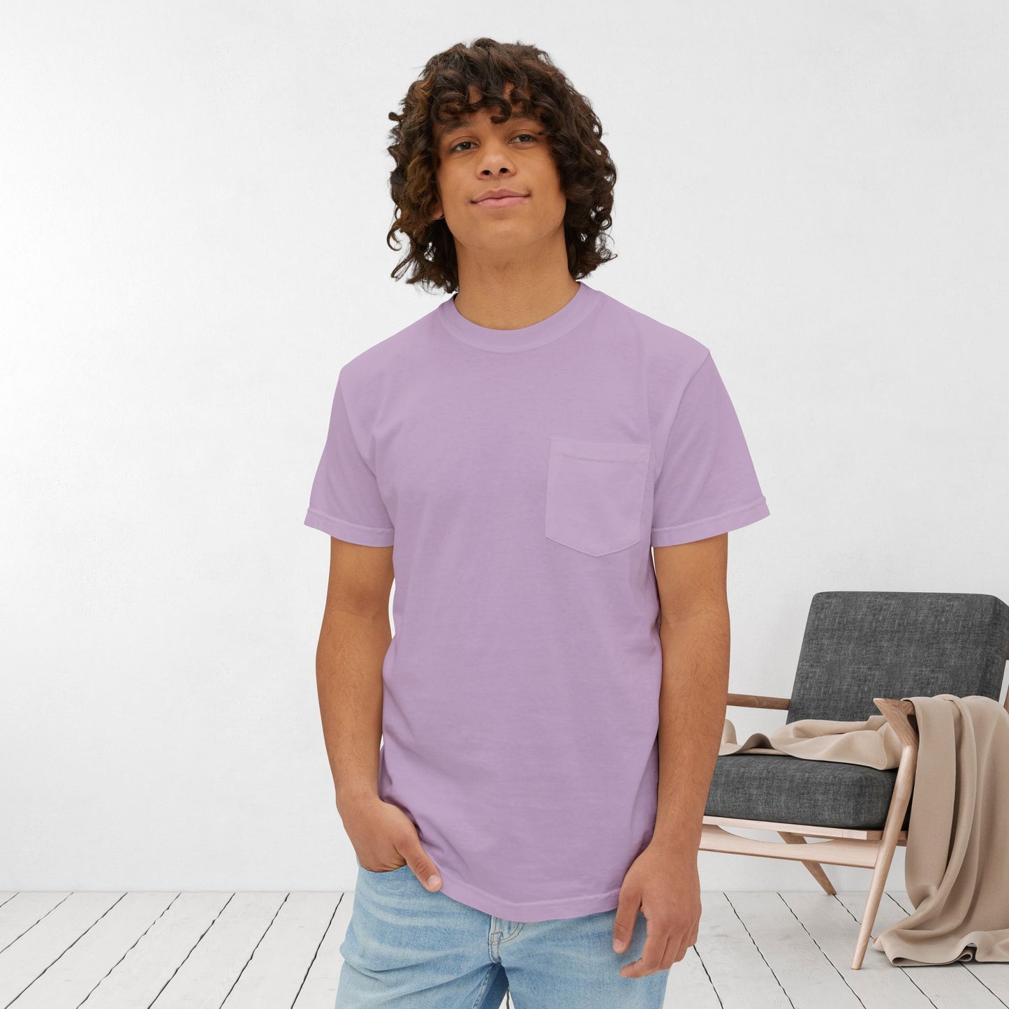 Not Luck Just God Comfort Colors Pocket T-Shirt