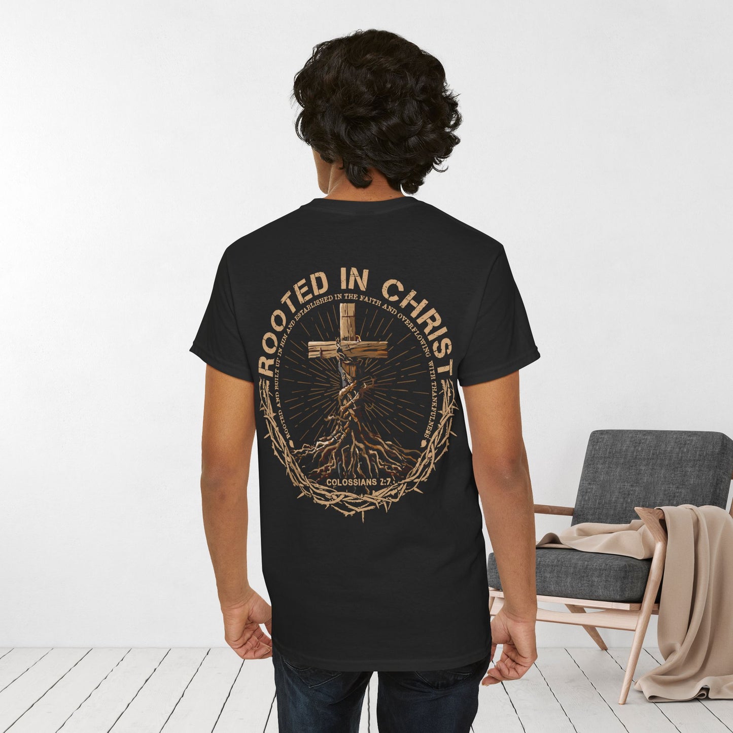Rooted in Christ Heavy Cotton Tee