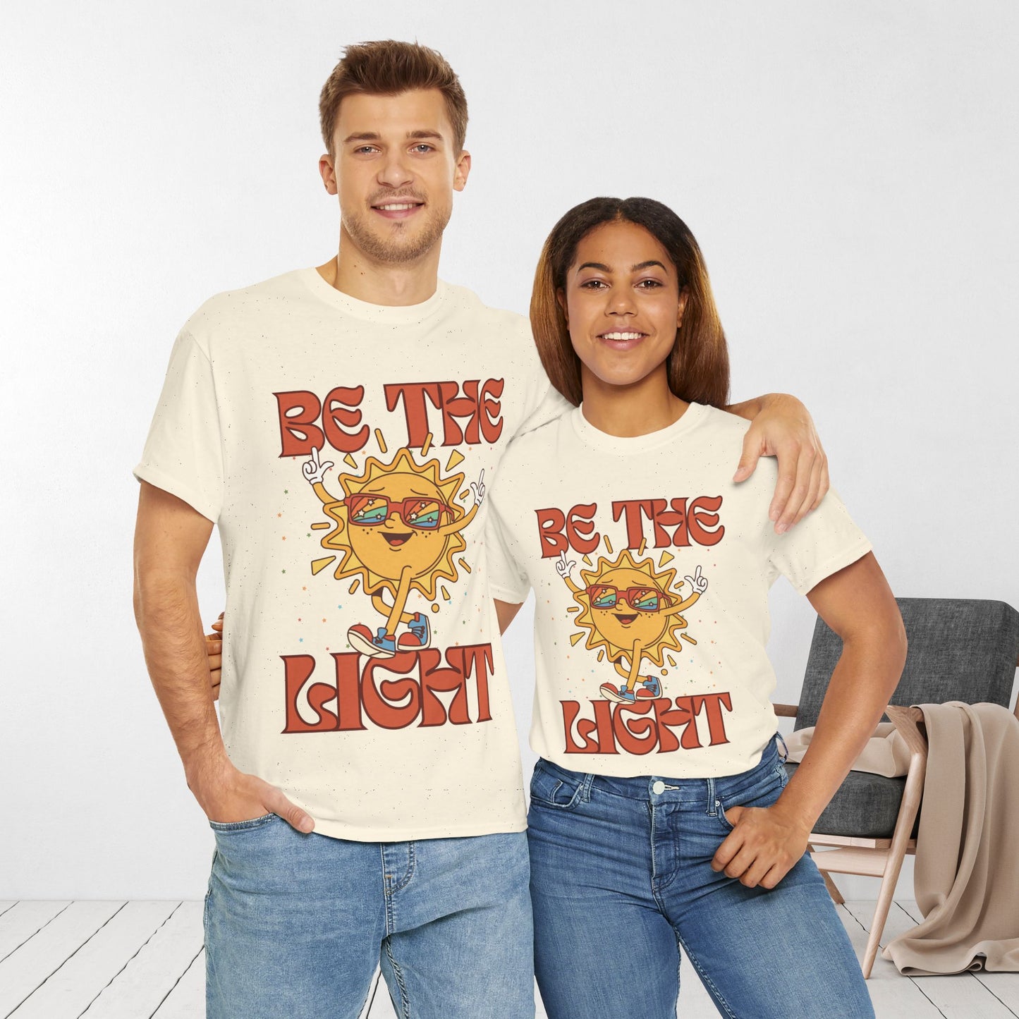 Be The Light Heavy Cotton Tee