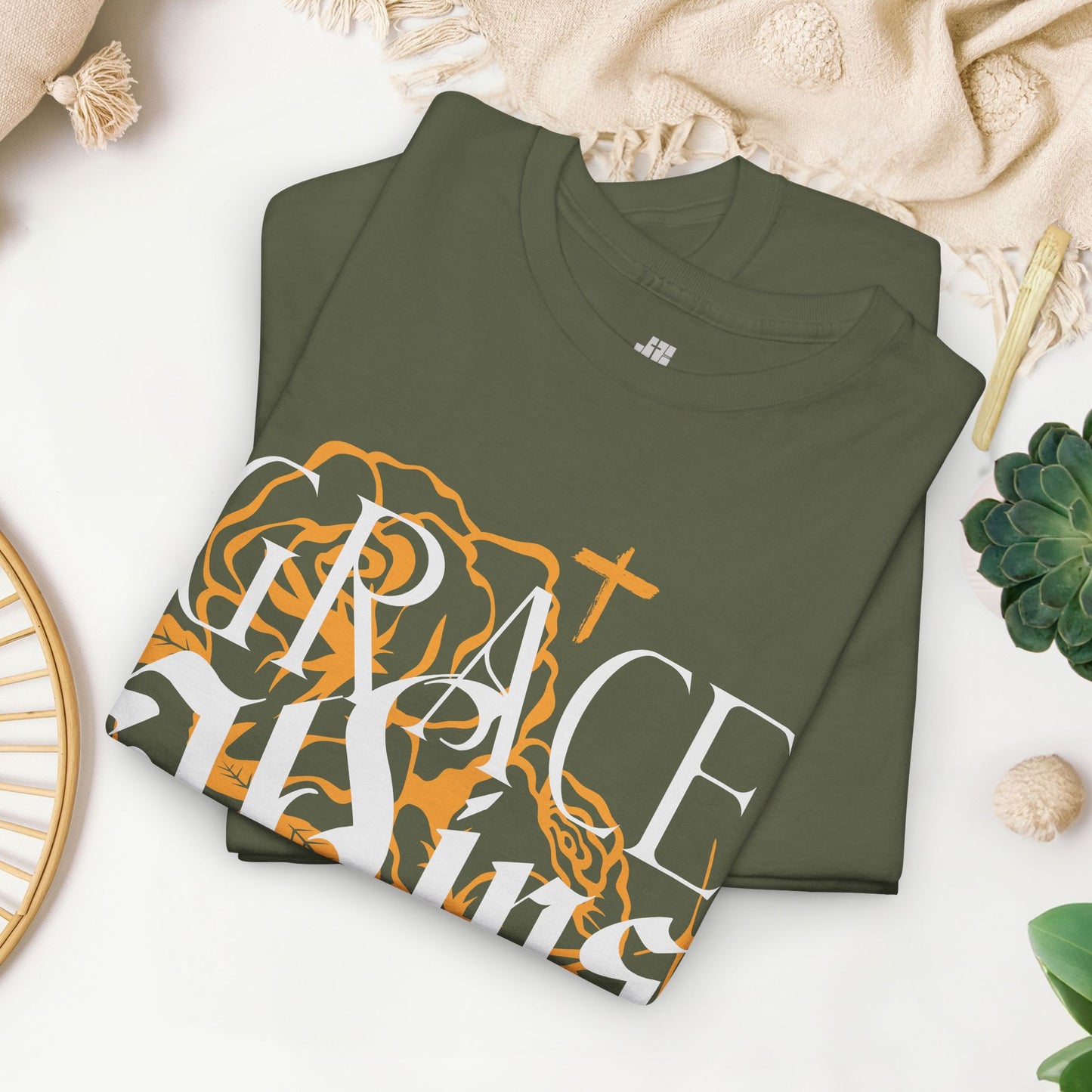 Grace Wins Every Time Heavy Cotton Tee