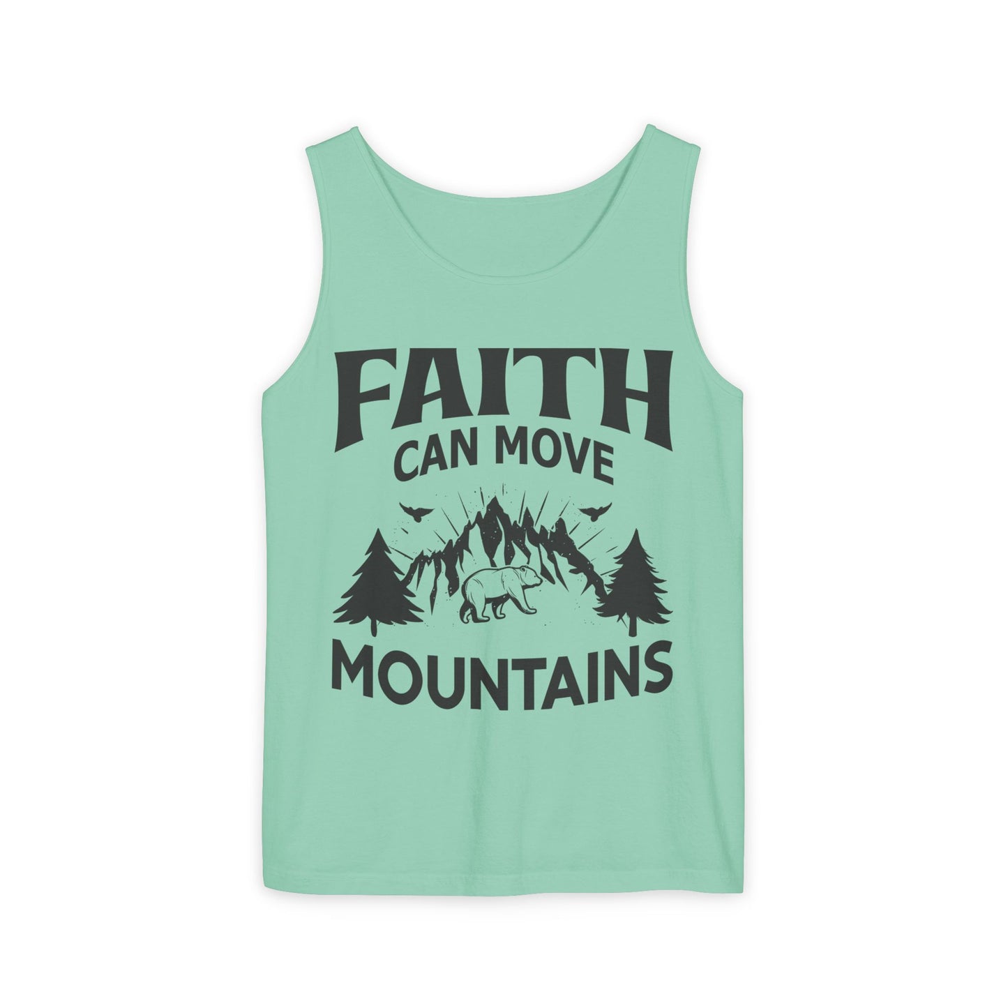 Faith Can Move Mountains Comfort Colors Garment-Dyed Tank Top