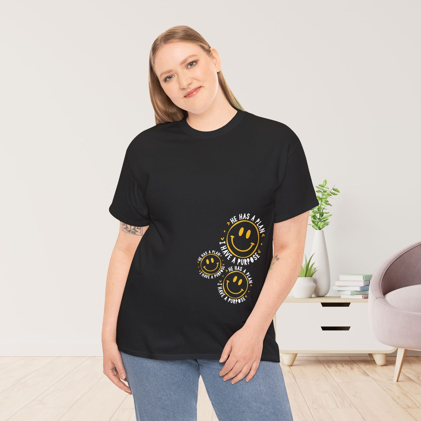 He Has a Plan, I Have a Purpose Heavy Cotton Tee