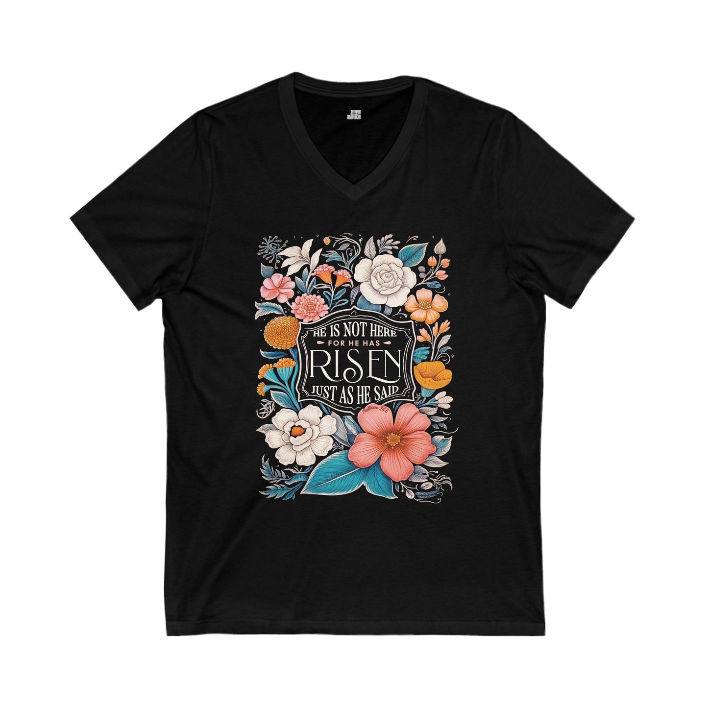 He Has Risen V-Neck Tee
