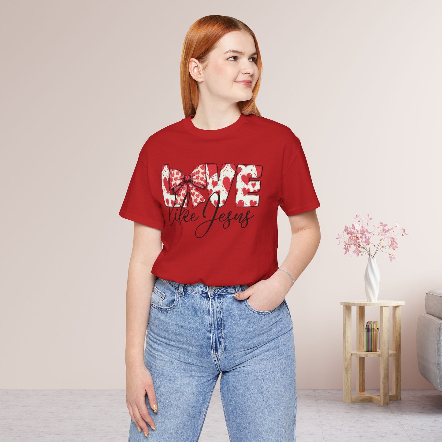 Love Like Jesus Soft Cotton Tee - Christian Shirt