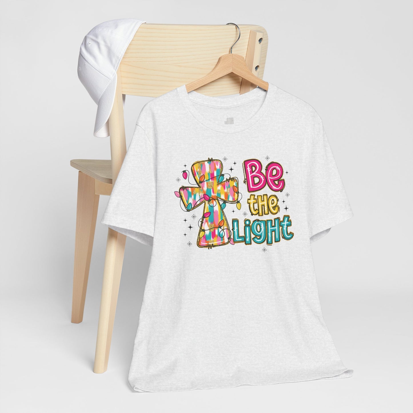 Be The Light Soft Cotton Tee - Christian Christmas Shirt