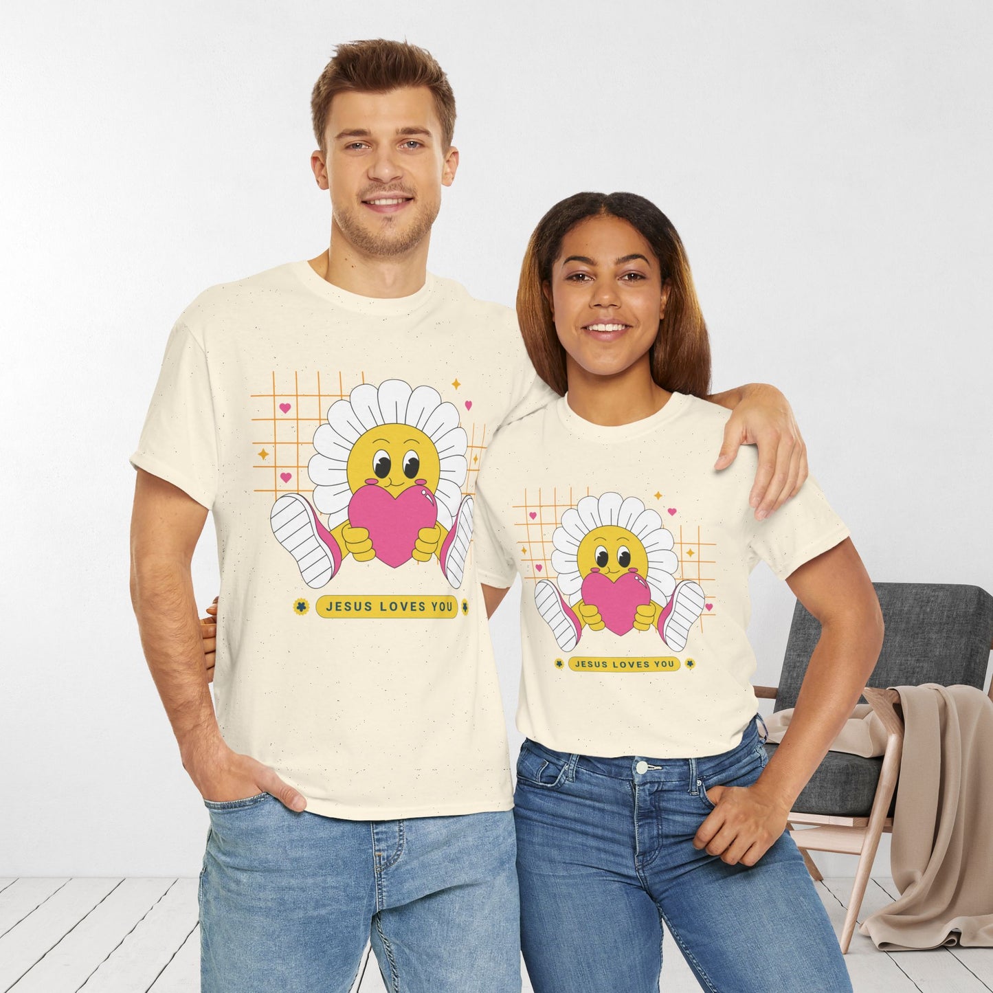 Jesus Loves You Heavy Cotton Tee