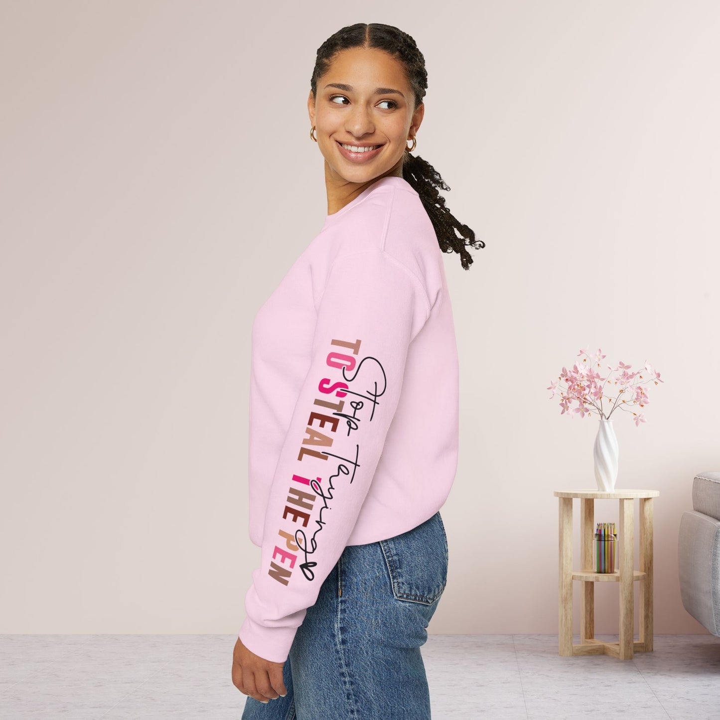 Pink God is Still Writing Your Story Christian Sweatshirt