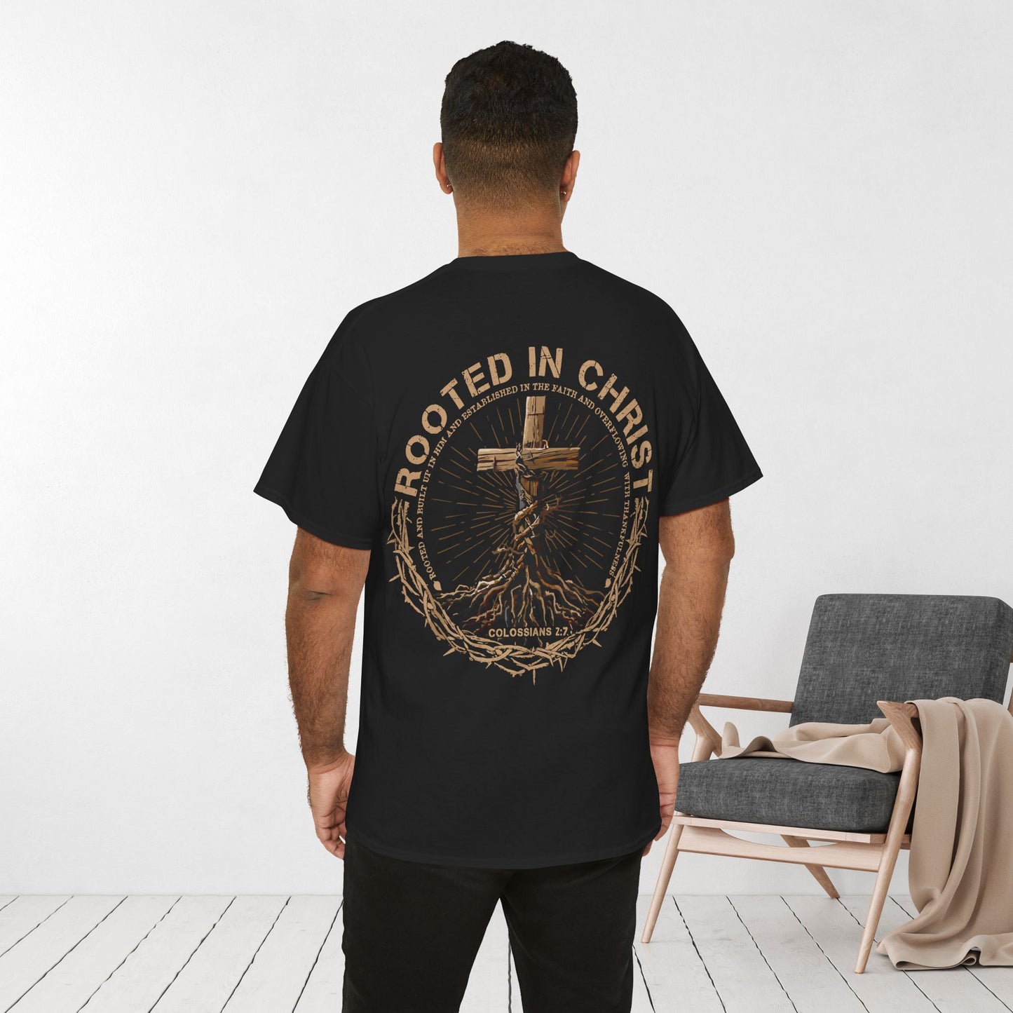 Rooted in Christ Heavy Cotton Tee