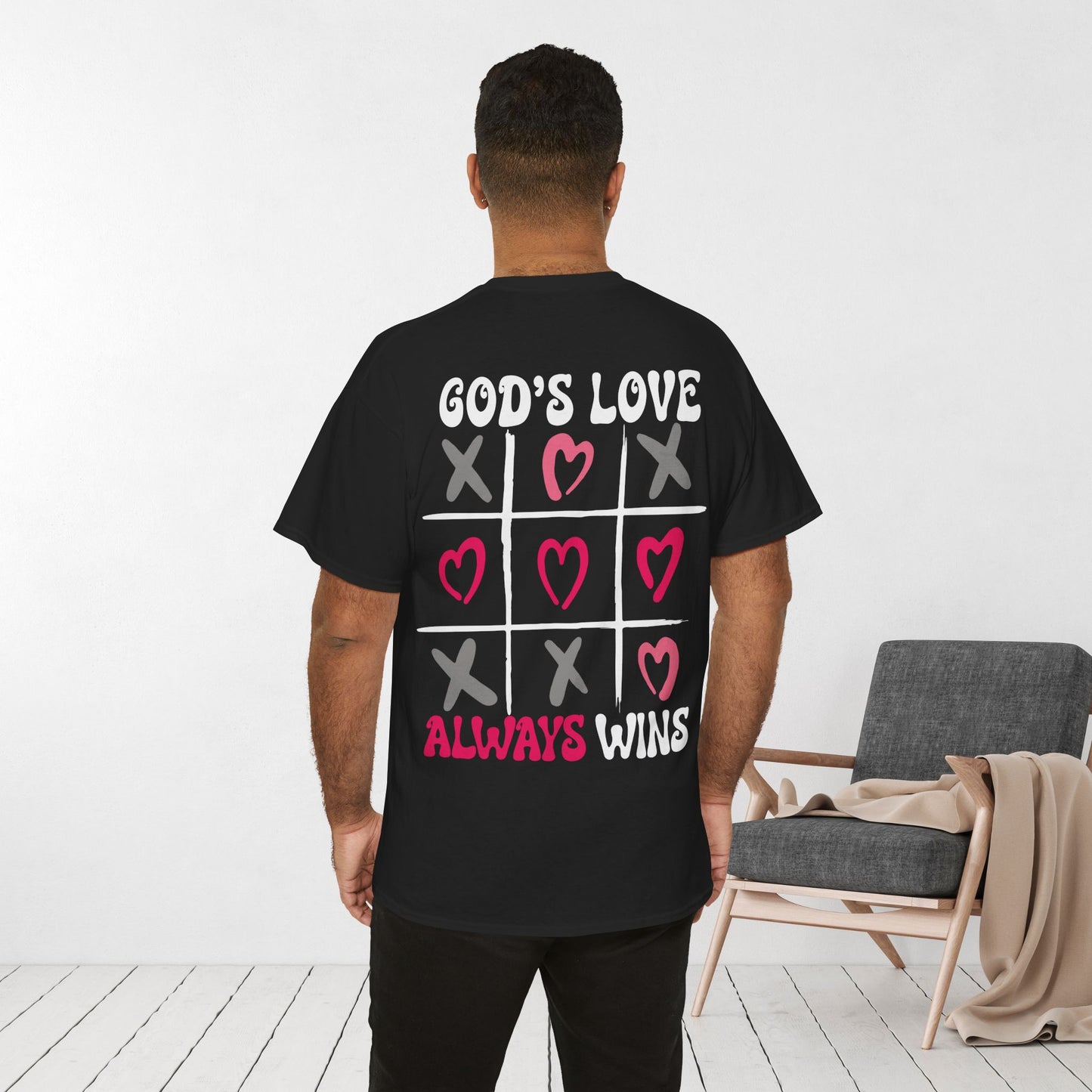 God's Love Always Wins Heavy Cotton Tee