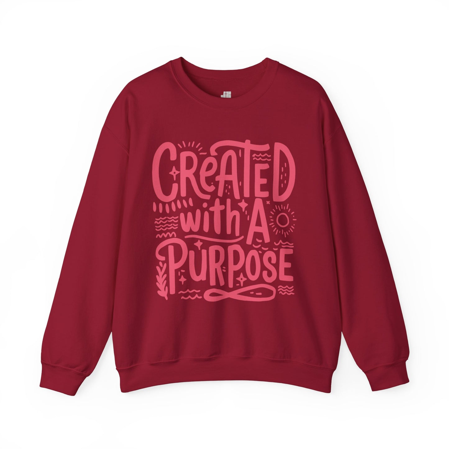 Created With a Purpose Sweatshirt - Christian Mom Sweatshirt