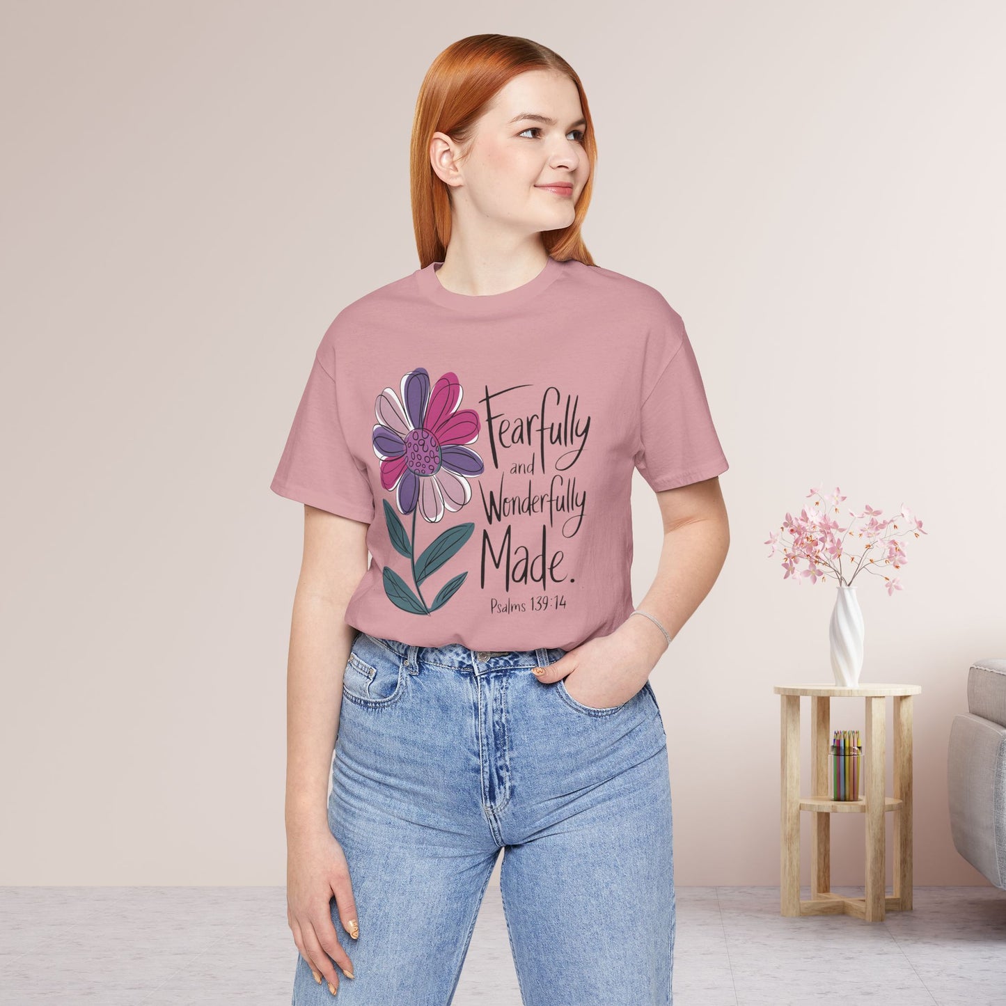 Fearfully and Wonderfully Made Soft Cotton Tee - Christian Shirt