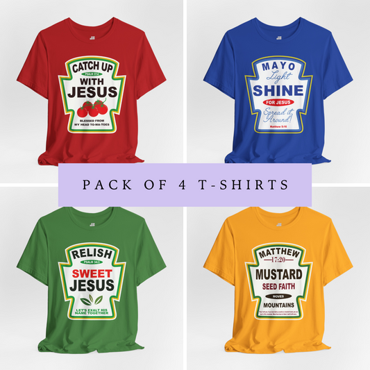 Pack of 4 T-shirts - The Gospel Picnic Bundle