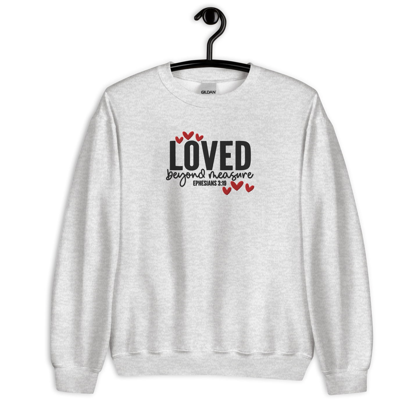 Loved Beyond Measure Embroidered Women's Sweatshirt